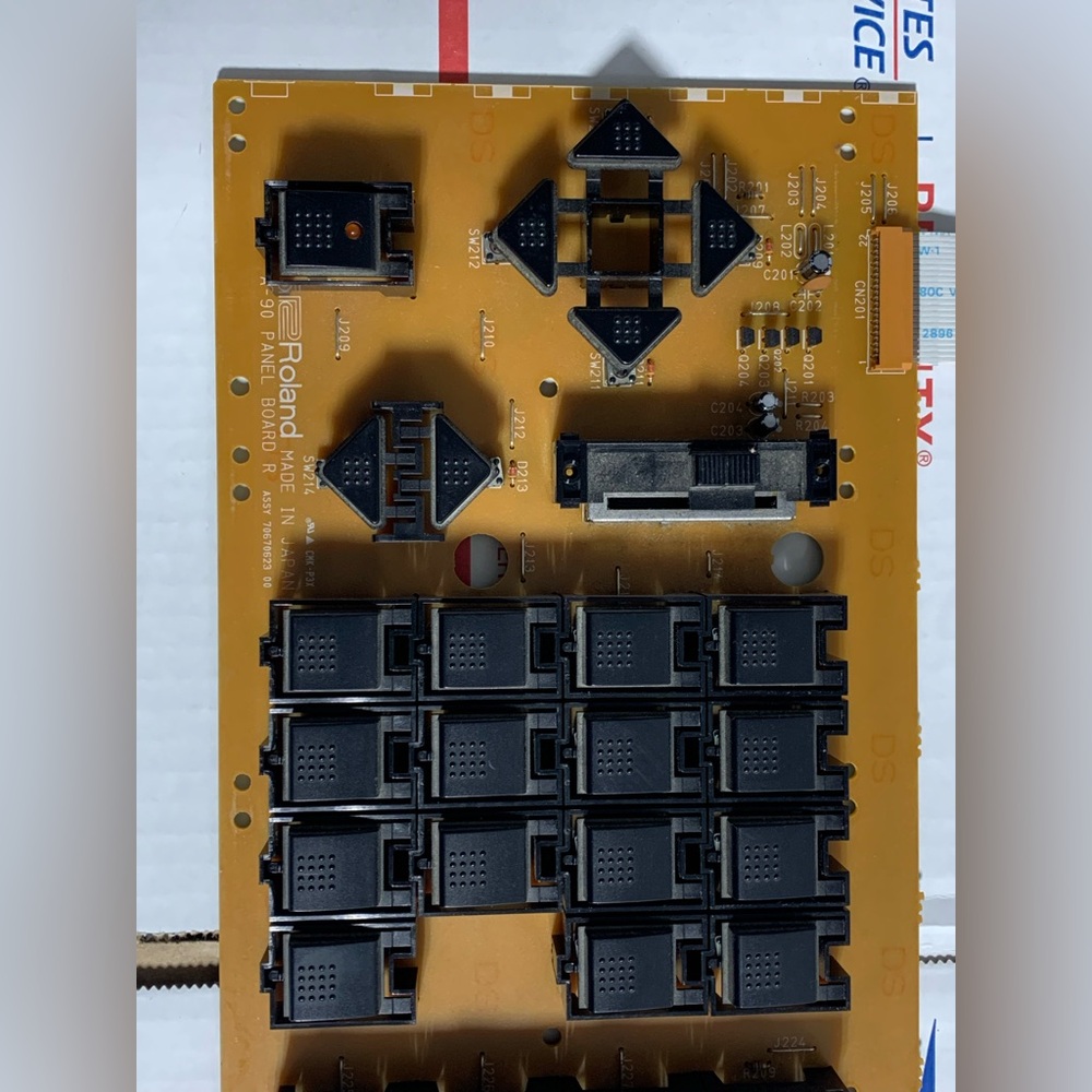 Roland A-90 Panel Board R with Ribbon Cables Working - Picture 3 of 11